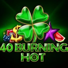 40 Burning Hot slot logo by Amusnet Interactive at SlotRave Casino40 Burning Hot