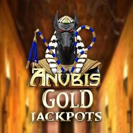 Anubis Gold Jackpots logo by Inspired Gaming at SlotRave Casino