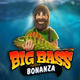 Big Bass Bonanza online game logo by Pragmatic Play on slot-ravecasino.com