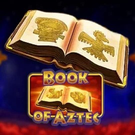 Logo of Book of Aztec from Amatic Industries at SlotRave Casino