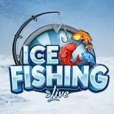 Official Live Casino logo: Ice Fishing Live by Evolution at SlotRave Casino