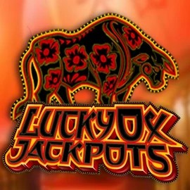 Lucky Ox Jackpots by Rival, showcased at slot-ravecasino.com – game logo