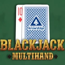 Multihand Blackjack online game logo by Pragmatic Play on slot-ravecasino.com