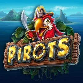 Pirots slot logo by ELK Studios at SlotRave CasinoPirots