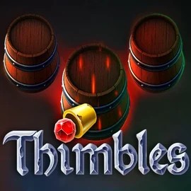 Thimbles slot logo by Evoplay at SlotRave CasinoThimbles